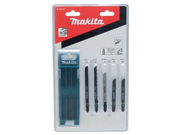 Makita - Bladsett for stikksag - for tre, metall - 10 deler