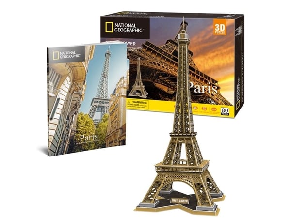 CubicFun Eiffel Tower, 80 stykker, Bygninger