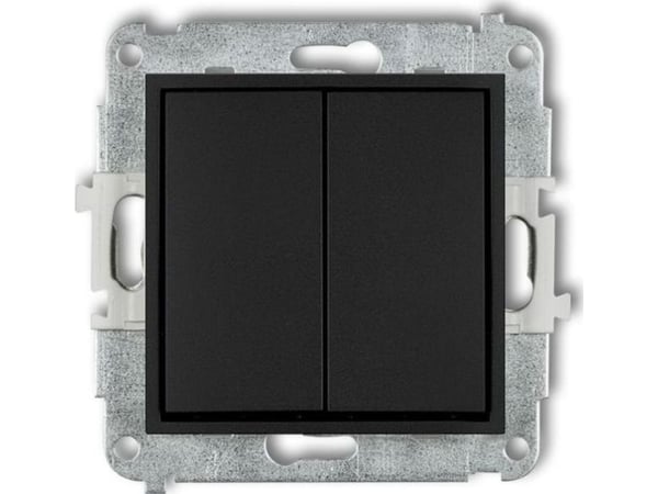Karlik MINI kattokruunu painonappi musta matta 12MWP-44.1
