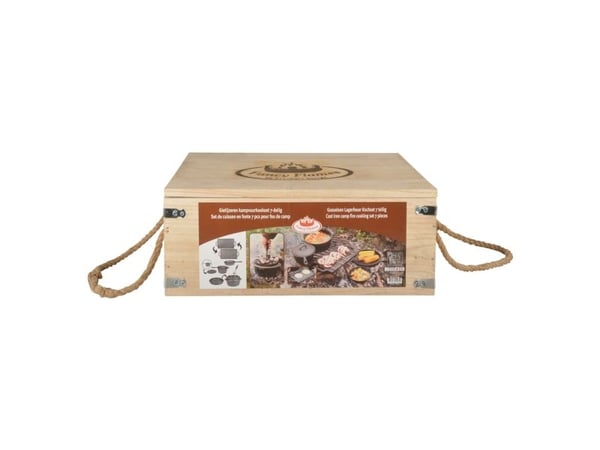 Esschert Design FF240, Frying set, Svart, Gjutjärn, Stål, 11,8 kg, 13 kg, 7 styck