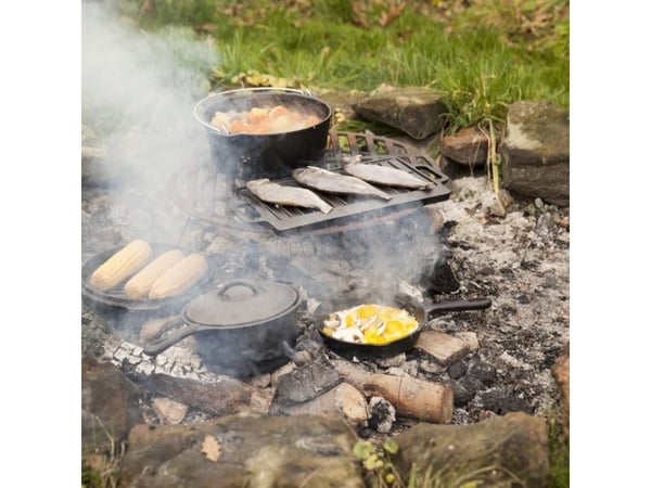 Esschert Design FF240, Frying set, Svart, Gjutjärn, Stål, 11,8 kg, 13 kg, 7 styck
