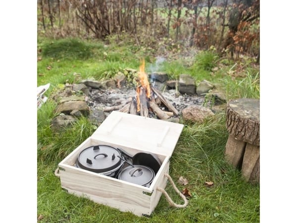 Esschert Design FF240, Frying set, Svart, Gjutjärn, Stål, 11,8 kg, 13 kg, 7 styck