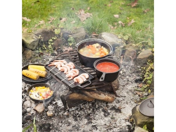 Esschert Design FF240, Frying set, Svart, Gjutjärn, Stål, 11,8 kg, 13 kg, 7 styck
