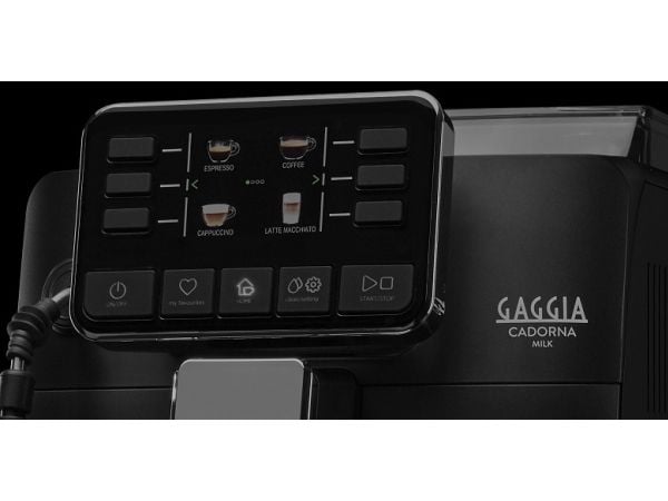 Gaggia Cadorna Milk, Espressomaskin, 1,5 l, Kaffe bønner, Malt kaffe, Innebygd kaffekvern, 1900 W, Sort
