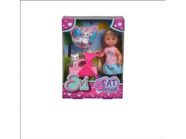 Simba Toys Evi LOVE Cat Buggy, Minidukke, Jente, 3 år, Jente, Flerfarget