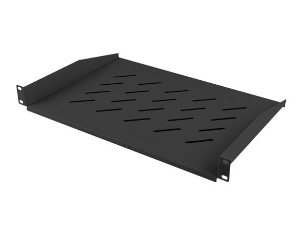 Lanberg - Rack-hylle - svart, RAL 9004 - 1U - 19"