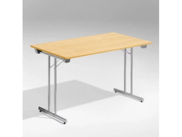 Bord Dinner, Eg 1200x800 mm, Alugråt understel Bord Dinner, Eg 1200x800 mm, Alugråt understel