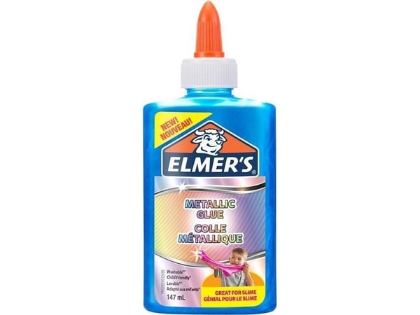 Elmer’s metallisk PVA-vattenavstötbar lim blå 147 ml (2109503)