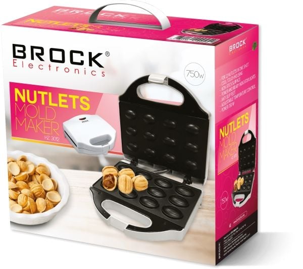 Brock Electronics HZ 3012, 12 kjeks, 750 W, Hvit, 240 V, 50 - 60 Hz