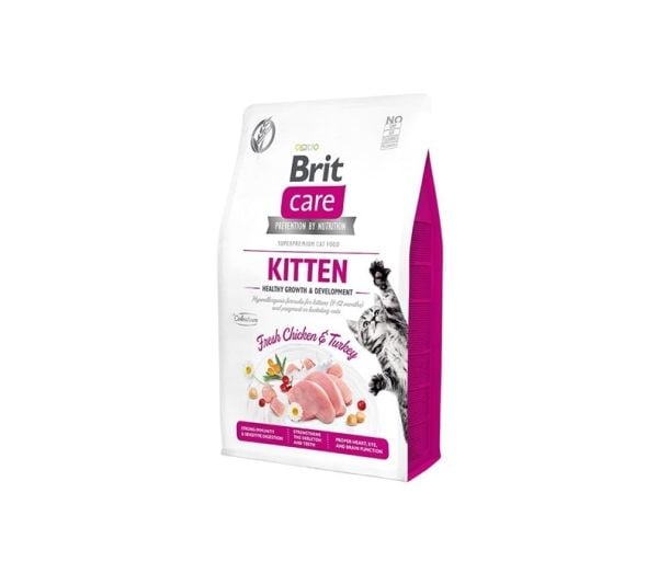 Brit Care Cat GF Kitten Healthy Growth+Development 2kg