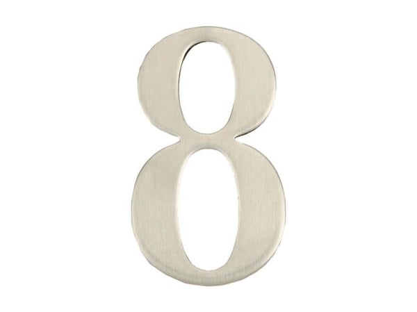 ion8 dörrnummer 8 SS-8 62 mm rostfritt stål