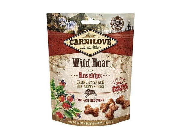 Carnilove hundegodbiter Fresh Crunchy villgris + hyben 200 g