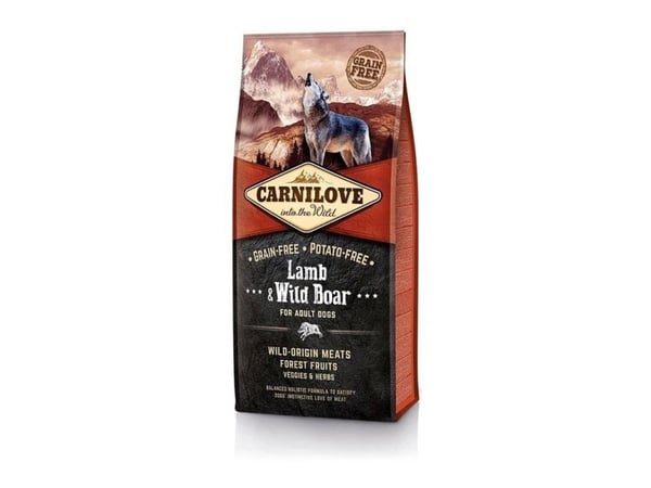 Tørrfôr hund Carnilove Lamb & Wild Boar Adult 1,5 kg
