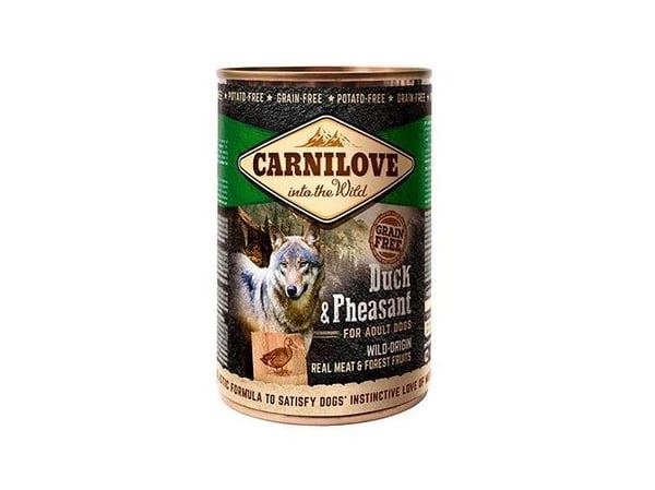 Carnilove Dog Wild Meat Duck &amp; Pheasant Adult - ankka- ja fasaanipurkki 400g