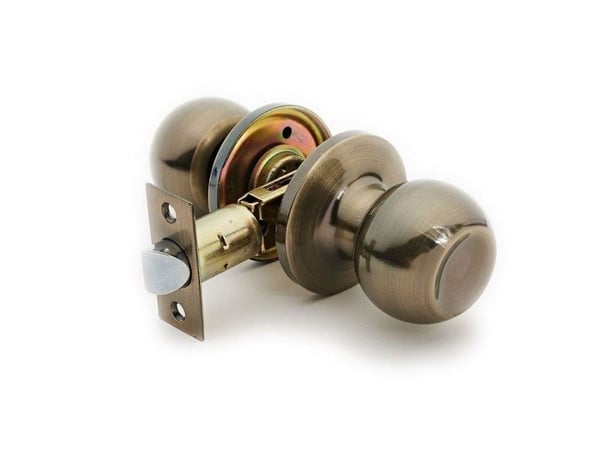 Okko dørgrepslås 607 antikk messing