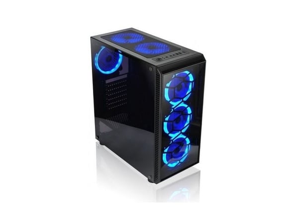 L-Link AVATAR, Tower, PC, Sort, Blå, PC-kabinettvifte, 15,5 cm