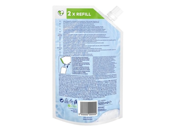 Nivea flytende såpe refill Cream Soft 500 ml - 0180701