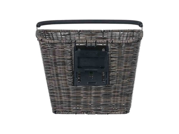 Basil Bremen Rattan Look KF, Front, Sykkelkurv, Rattan (vifte), Svart, 5 kg, 270 mm