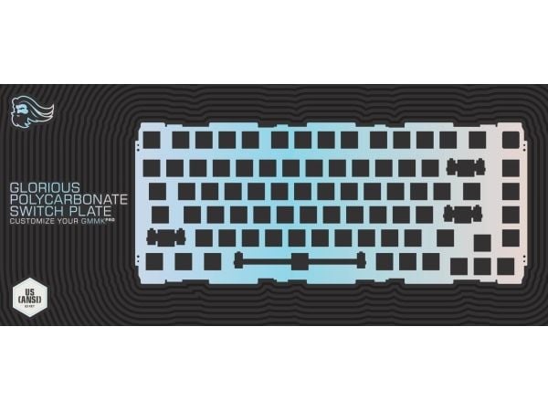 Glorious PC Gaming Race Switch Plate, Keyboard switch plate, Polykarbonat (PC), Hvit