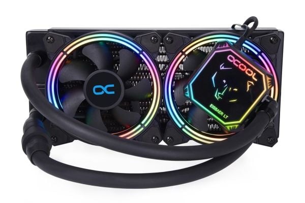 Alphacool Eisbaer Aurora LT240, Alt-i-ett væskekjøler, 12 cm, 104,49 m³/t, Sort