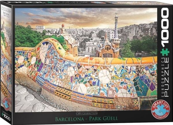 Eurographics Puzzle 1000 Barcelona Park Guellin puisto