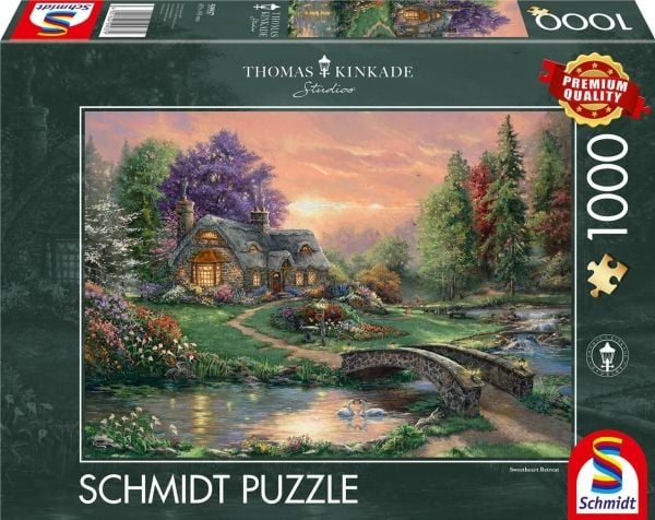 Schmidt Spiele Puzzle PQ 1000 Thomas Kinkade Romantisk helg