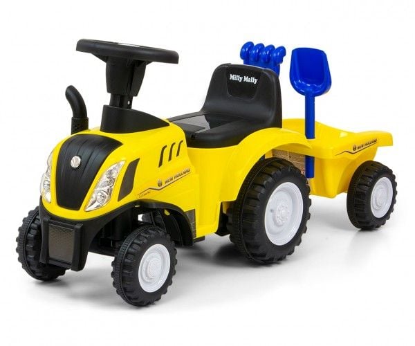 Milly Mally Ride On Vehicle New Holland T7 Traktor gul