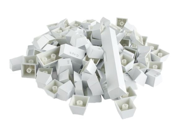 Glorious PC Gaming Race Mechanical Keyboard Keycaps, Tastaturtaster, Akrylonitril-butadien-styren (ABS), Hvit