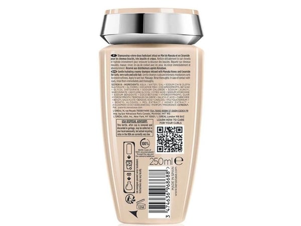 Kerastase CURL MANIFESTO, Kvinna, Schampo, Lockigt hår, 250 ml, Fuktgivande, 1 styck