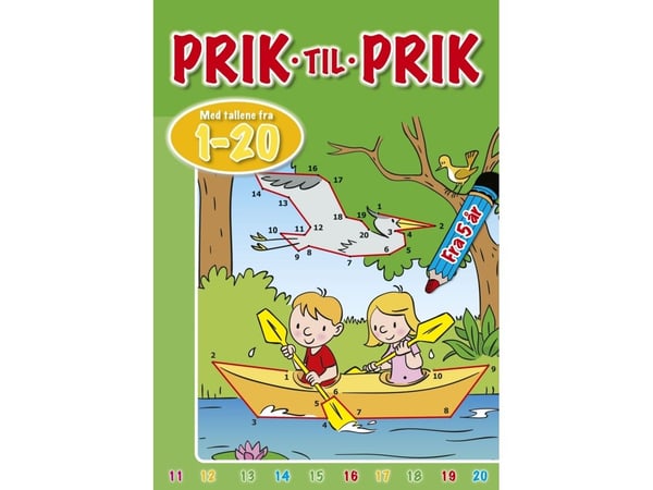 Punkt till punkt med siffror från 1-20 (Canoe)