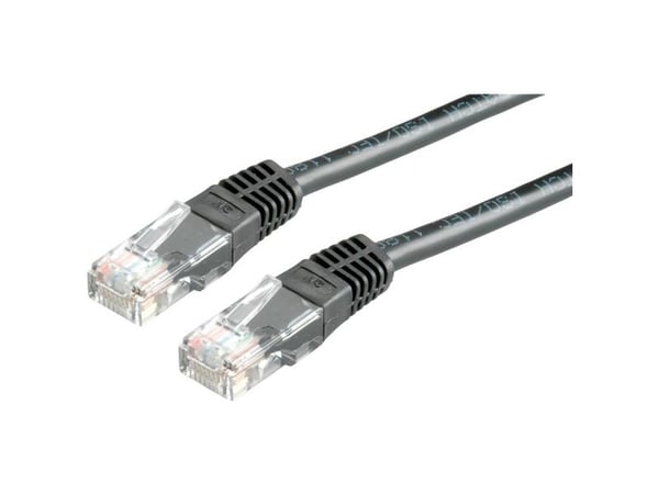 ROLINE 21.15.0525, 0,5 m, Cat5e, U/UTP (UTP), RJ-45, RJ-45, Sort