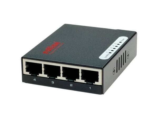 ROLINE Fast Ethernet Switch, Pocket, 5 Ports, Full tosidig