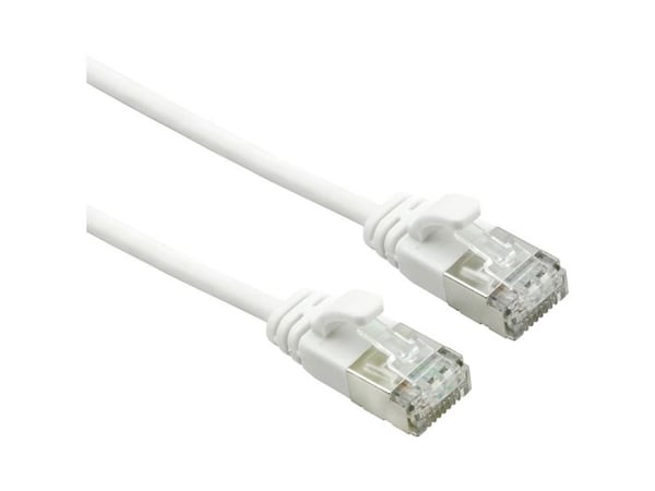 ROLINE 21.15.1711, 1 m, Cat7, U/FTP (STP), RJ-45, RJ-45, Hvit