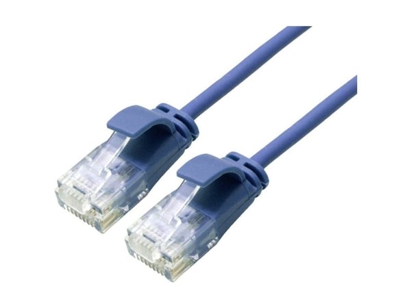 ROLINE 21.15.3943, 1 m, Cat6a, U/UTP (UTP), RJ-45, RJ-45, Blå