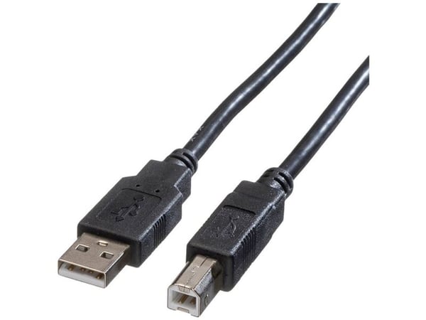 ROLINE 11.02.8830, 3 m, USB A, USB B, USB 2.0, uros/naaras, musta