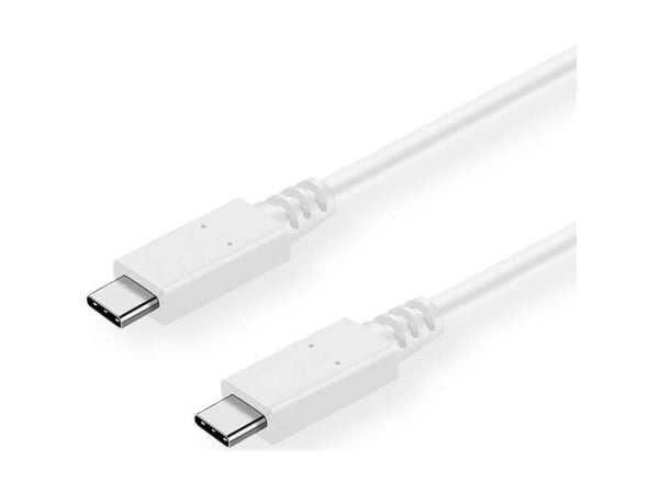 VALUE 11.99.9052, 0,5 m, USB C, USB C, USB 3.2 Gen 2 (3.1 Gen 2), 10 Gbit/s, Hvit