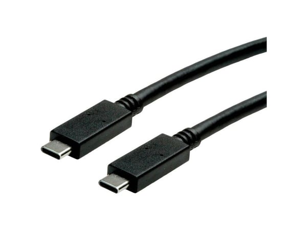 ROLINE 11.02.9052, 0,5 m, USB B, USB C, USB 3.2 Gen 2 (3.1 Gen 2), 5 Gbit/sek., Sort