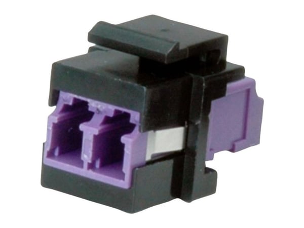 ROLINE Fiber Optic Keystone Jack, LC/LC Duplex, Multimode, OM4