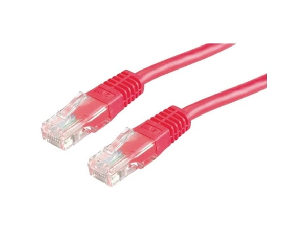 VALUE UTP, Cat6, 0.5m, 0,5 m, Cat6, U/UTP (UTP), RJ-45, RJ-45, Rød