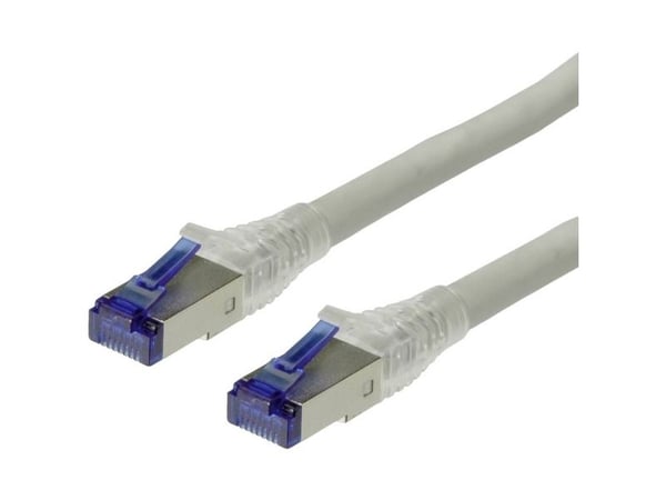 ROLINE S/FTP Patch Cord Cat.6a, solid, grey 50m, Grå, 50 mm
