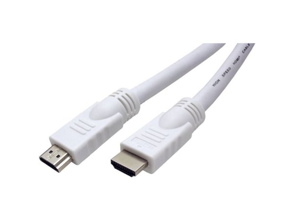 Value HDMI Type A/HDMI Type A, 15 m, HDMI Type A (Standard), HDMI Type A (Standard), 1920 x 1080 piksler, 3D, Hvit