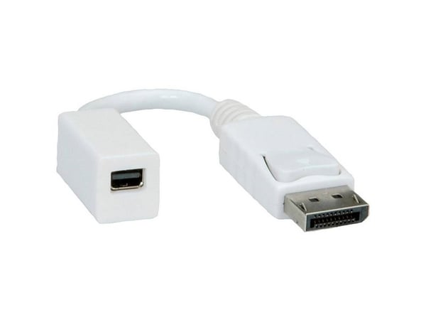 ROLINE 12033132, 0,15 m, DisplayPort, Mini DisplayPort, Hankjønn, Hunkjønn, Hvit