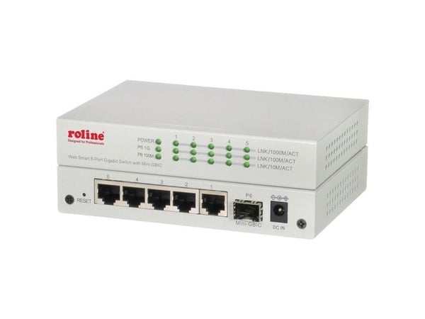 ROLINE 21.14.3523, Håndtert, Gigabit Ethernet (10/100/1000), Full tosidig, Kan monteres på vegg