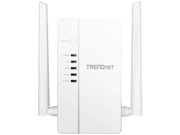 Trendnet TPL-430AP, 10,100,1000 Mbit/s, 802.11b, 802.11g, Wi-Fi 4 (802.11n), 867,1300 Mbit/s, SSID, Valkoinen