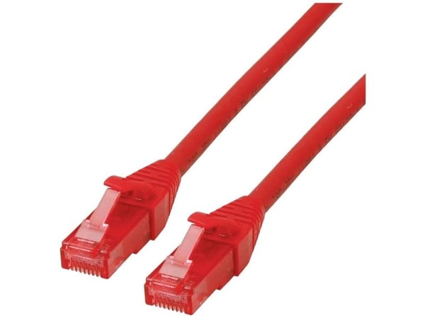 ROLINE 21152511, 1 m, Cat6, U/UTP (UTP), RJ-45, RJ-45, Rød