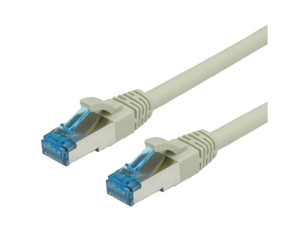 VALUE S/FTP Patch Cord Cat.6a, grey 15 m, Grå, 15 mm