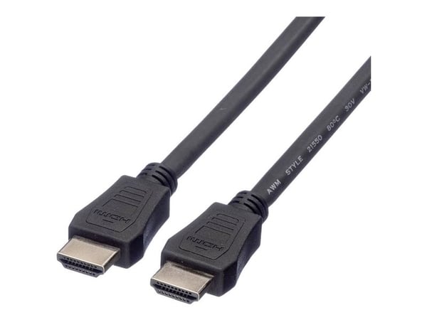 VERDI - Video/lyd/nettverkskabel - HDMI - HDMI, 19-pinners (M) - HDMI, 19-pinners (M) - 1 m - skjermet - Sort (11.99.5731)