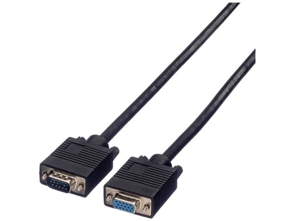 Roline - VGA-forlengelseskabel - HD-15 (VGA) (hann) til HD-15 (VGA) (hunn) - 20 m - formstøpt, tommelskruer