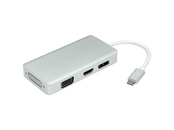 Arvo 12.99.3230, USB 3.2 Gen 1 (3.1 Gen 1) Type-C, DVI,DisplayPort,HDMI,VGA, 3840 x 2160 pikseliä, Hvid, 0,1 m, USB