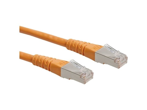 ROLINE Cat6, 0.3m, 0,3 m, Cat6, S/FTP (S-STP), RJ-45, RJ-45, Oransje